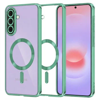 Калъф за Samsung Galaxy A37 5G - Luxury Crystal MagSafe - Techsuit - Зелен