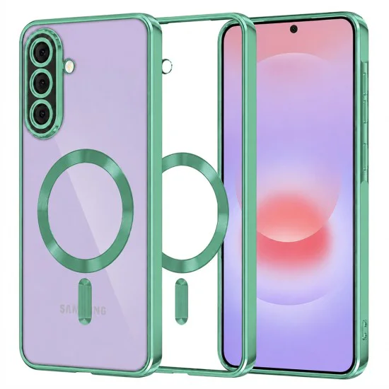 Калъф за Samsung Galaxy A37 5G - Luxury Crystal MagSafe - Techsuit - Зелен
