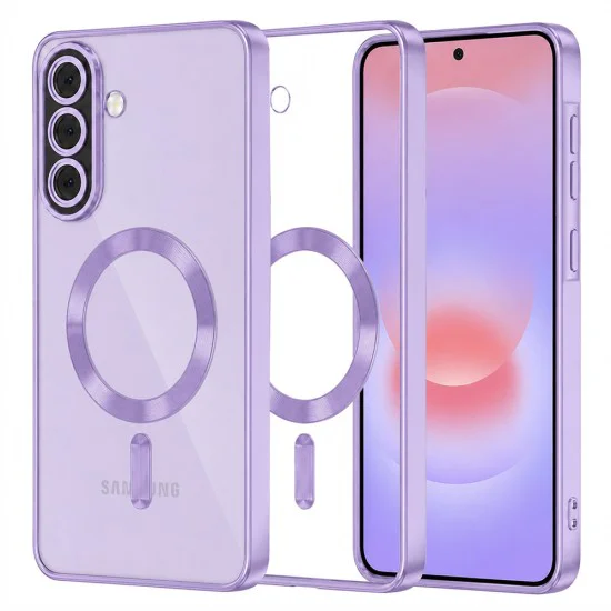 Калъф за Samsung Galaxy A37 5G - Luxury Crystal MagSafe - Techsuit - Лилав