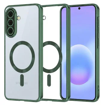 Калъф за Samsung Galaxy A57 5G - Luxury Crystal MagSafe - Techsuit - Зелен