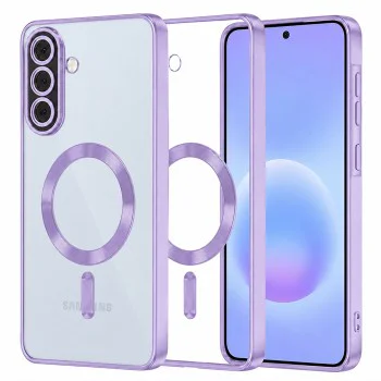 Калъф за Samsung Galaxy A57 5G - Luxury Crystal MagSafe - Techsuit - Лилав
