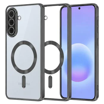 Калъф за Samsung Galaxy A57 5G - Luxury Crystal MagSafe - Techsuit - Черен