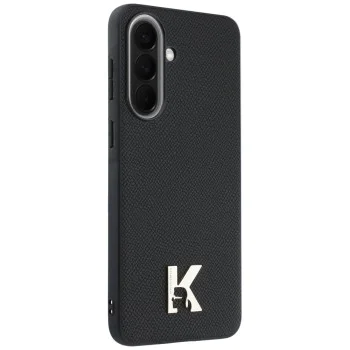Калъф за Samsung Galaxy A57 5G - Hardcase Leather with K Head Logo - Karl Lagerfeld - Черен