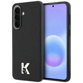 Калъф за Samsung Galaxy A57 5G - Hardcase Leather with K Head Logo - Karl Lagerfeld - Черен