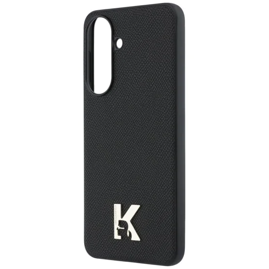 Калъф за Samsung Galaxy A37 5G - Hardcase Leather with K Head Logo - Karl Lagerfeld - Черен
