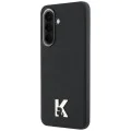 Калъф за Samsung Galaxy A37 5G - Hardcase Leather with K Head Logo - Karl Lagerfeld - Черен