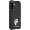 Калъф за Samsung Galaxy A57 5G - Saffiano - Karl Lagerfeld - Karl&Choupette Metal Pin