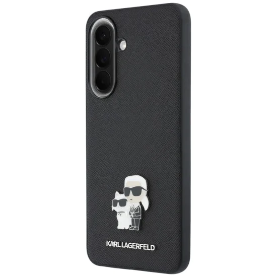 Калъф за Samsung Galaxy A57 5G - Saffiano - Karl Lagerfeld - Karl&Choupette Metal Pin