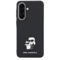 Калъф за Samsung Galaxy A37 5G - Saffiano - Karl Lagerfeld - Karl&Choupette Metal Pin