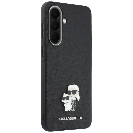 Калъф за Samsung Galaxy A37 5G - Saffiano - Karl Lagerfeld - Karl&Choupette Metal Pin