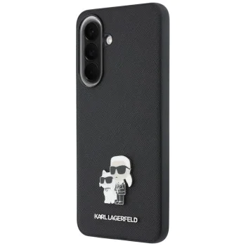 Калъф за Samsung Galaxy A37 5G - Saffiano - Karl Lagerfeld - Karl&Choupette Metal Pin