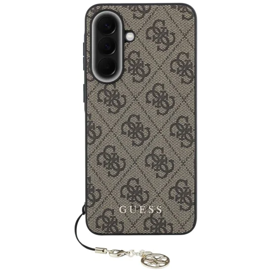Калъф за Samsung Galaxy A37 5G - Hardcase 4G Classic Logo Charm - Guess - Кафяв