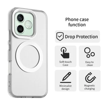 Калъф за Honor 600 Lite - CandyCase MagSafe - Techsuit - Бял