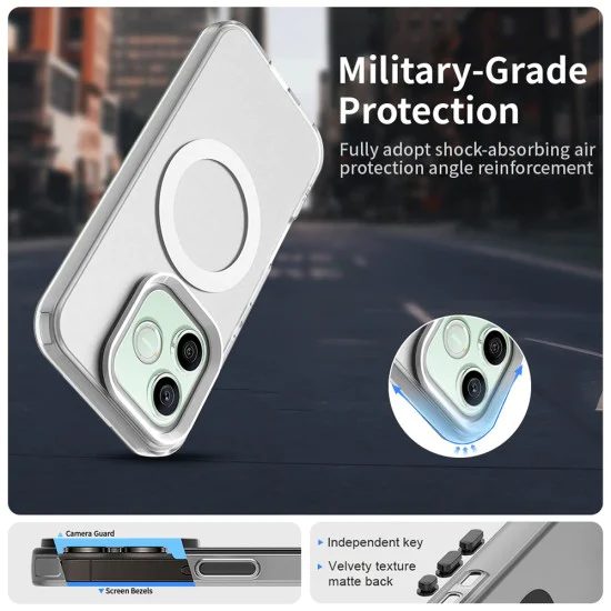 Калъф за Honor 600 Lite - CandyCase MagSafe - Techsuit - Бял