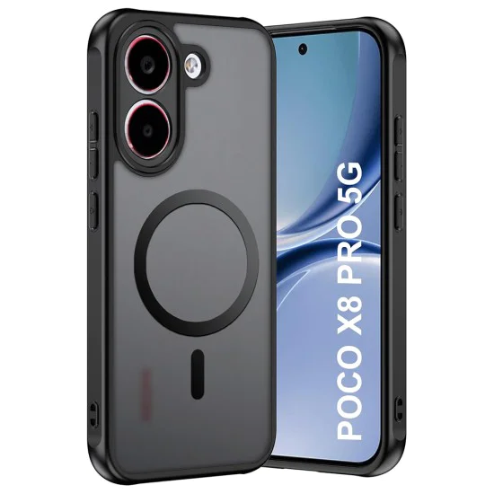 Калъф за Xiaomi Poco X8 Pro - PureFrost MagSafe - Techsuit - Матово черен