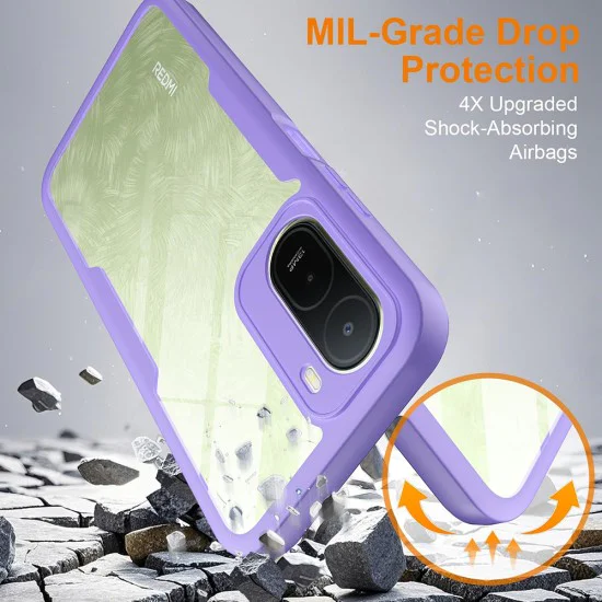 Калъф за Xiaomi Redmi A7 Pro 4G - ColorVerse 360 Series + протектор - Techsuit - Лилав