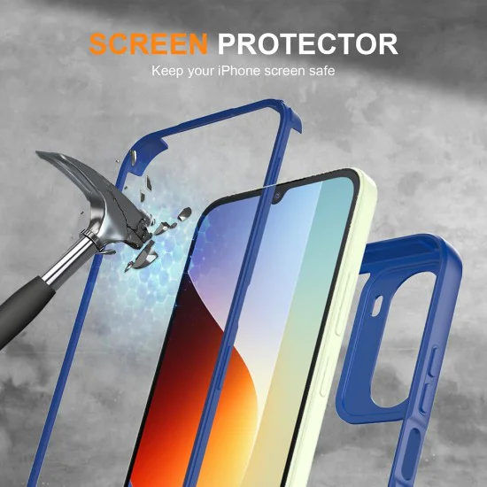 Калъф за Xiaomi Redmi A7 Pro 4G - ColorVerse 360 Series + протектор - Techsuit - Син