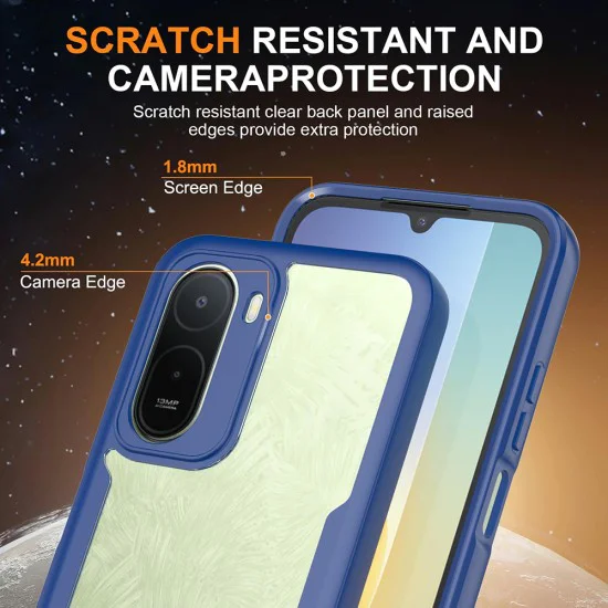 Калъф за Xiaomi Redmi A7 Pro 4G - ColorVerse 360 Series + протектор - Techsuit - Син