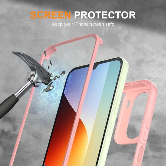 Калъф за Xiaomi Redmi A7 Pro 4G - ColorVerse 360 Series + протектор - Techsuit - Розов