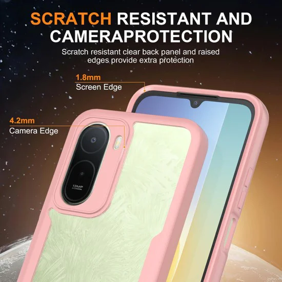 Калъф за Xiaomi Redmi A7 Pro 4G - ColorVerse 360 Series + протектор - Techsuit - Розов