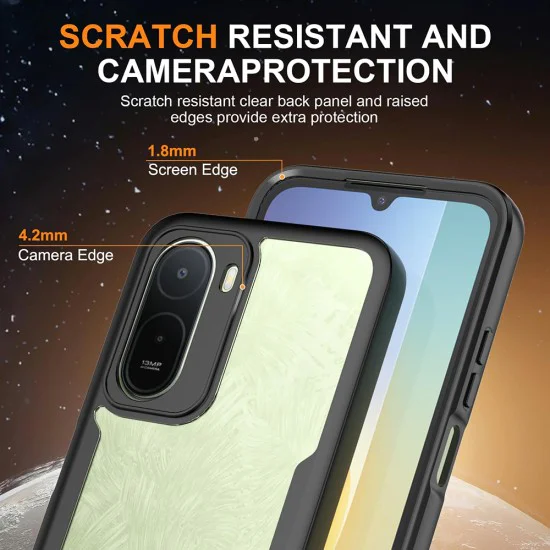 Калъф за Xiaomi Redmi A7 Pro 4G - ColorVerse 360 Series + протектор - Techsuit - Черен