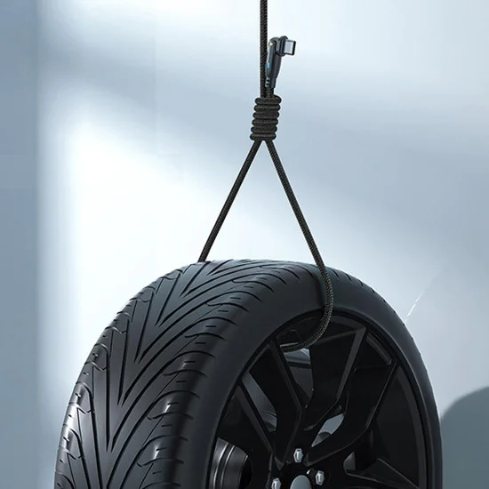 Кабел за данни 3mk Data Cable Hyper N-Series - Type-C към Type-C, 180 градуса, 100W, 1m - Черен