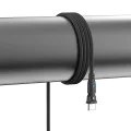 Кабел за данни 3mk Data Cable Hyper N-Series - Type-C към Type-C, 180 градуса, 100W, 1m - Черен