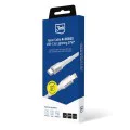 Кабел за данни 3mk Data Cable Hyper N-Series - Type-C към Lightning, 27W, 2m - Бял