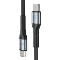 Кабел за данни 3mk Data Cable Hyper N-Series - Type-C към Type-C, 100W, 1.5m - Черен