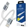 Кабел за данни 3mk Data Cable Hyper N-Series - Type-C към Lightning, 27W, 1m - Бял