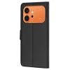 Калъф за Honor 600 / 600 Pro - Leather Folio - Techsuit - Черен