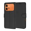 Калъф за Honor 600 / 600 Pro - Leather Folio - Techsuit - Черен