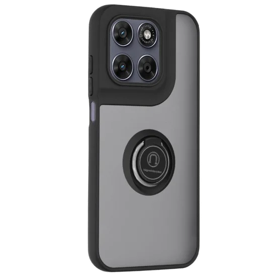 Калъф за Motorola Moto G77 / G67 - Glinth - Techsuit - Черен