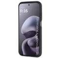 Калъф за Motorola Moto G77 / G67 - Glinth - Techsuit - Черен