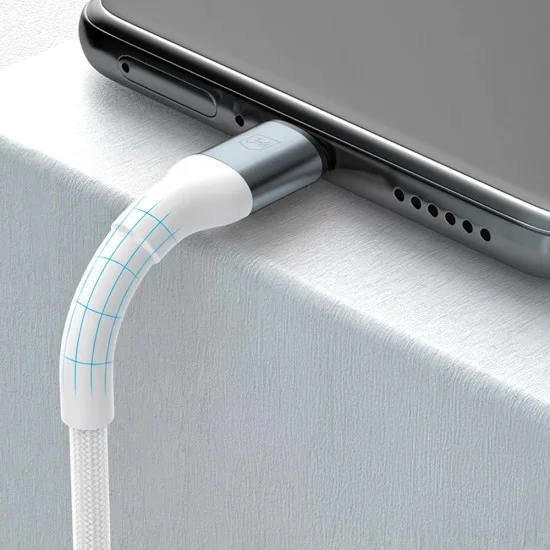 Кабел за данни 3mk Data Cable Hyper N-Series - Type-C към Type-C, 100W, 2m - Бял