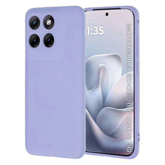 Калъф за Motorola Edge 70 Fusion - SoftFlex - Techsuit - Light Purple