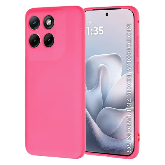 Калъф за Motorola Edge 70 Fusion - SoftFlex - Techsuit - Hot Pink