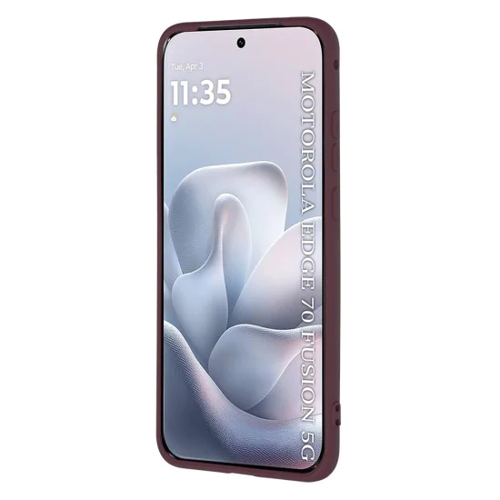 Калъф за Motorola Edge 70 Fusion - SoftFlex - Techsuit - Plum Red