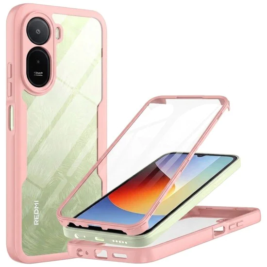 Калъф за Xiaomi Redmi A7 Pro 4G - ColorVerse 360 Series + протектор - Techsuit - Розов