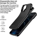 Калъф за Sony Xperia 1 VIII - Carbon Silicone - Techsuit - Черен