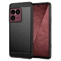 Калъф за Sony Xperia 1 VIII - Carbon Silicone - Techsuit - Черен