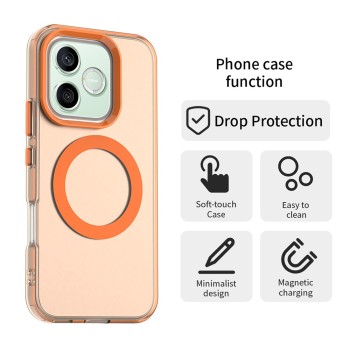 Калъф за Honor 600 / 600 Pro - CandyCase MagSafe - Techsuit - Оранжев