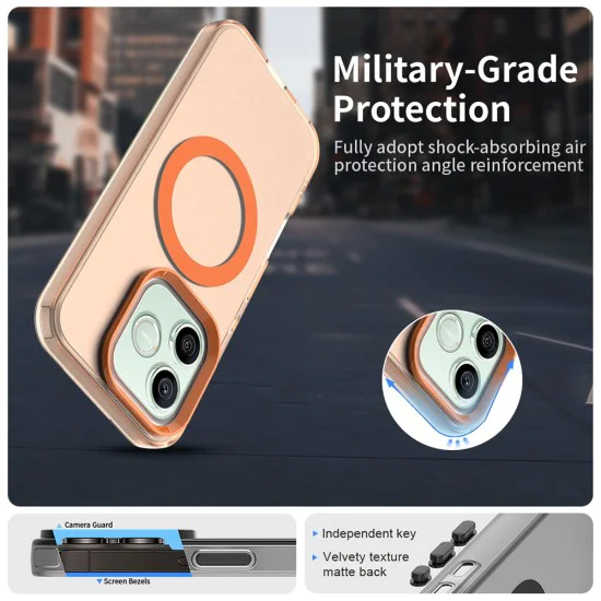 Калъф за Honor 600 / 600 Pro - CandyCase MagSafe - Techsuit - Оранжев