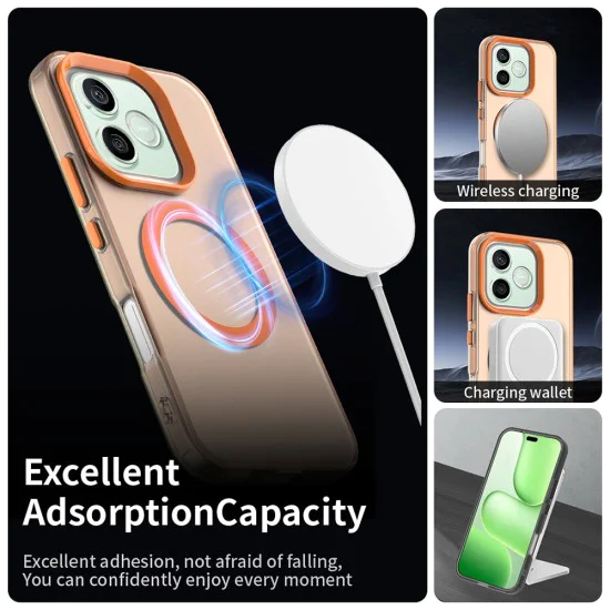 Калъф за Honor 600 / 600 Pro - CandyCase MagSafe - Techsuit - Оранжев