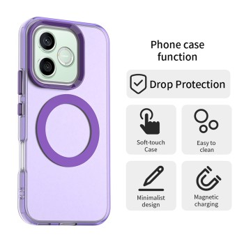 Калъф за Honor 600 / 600 Pro - CandyCase MagSafe - Techsuit - Лилав