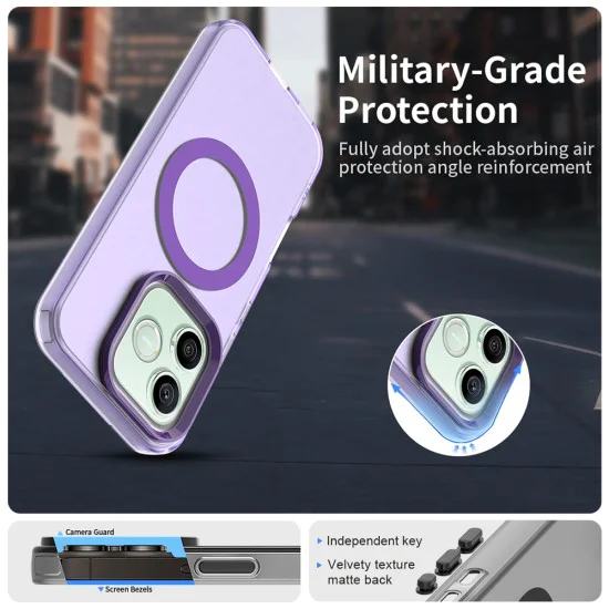 Калъф за Honor 600 / 600 Pro - CandyCase MagSafe - Techsuit - Лилав