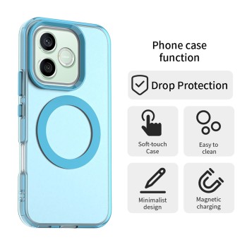 Калъф за Honor 600 / 600 Pro - CandyCase MagSafe - Techsuit - Син