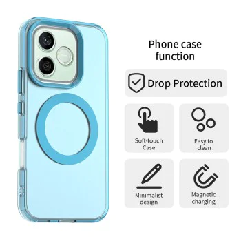 Калъф за Honor 600 / 600 Pro - CandyCase MagSafe - Techsuit - Син