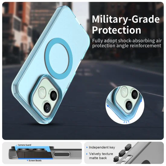 Калъф за Honor 600 / 600 Pro - CandyCase MagSafe - Techsuit - Син