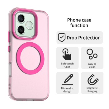 Калъф за Honor 600 / 600 Pro - CandyCase MagSafe - Techsuit - Розов